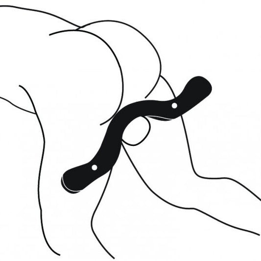 Master Series The Enforcer Black Wooden Humbler BDSM Testicle Restraint Device