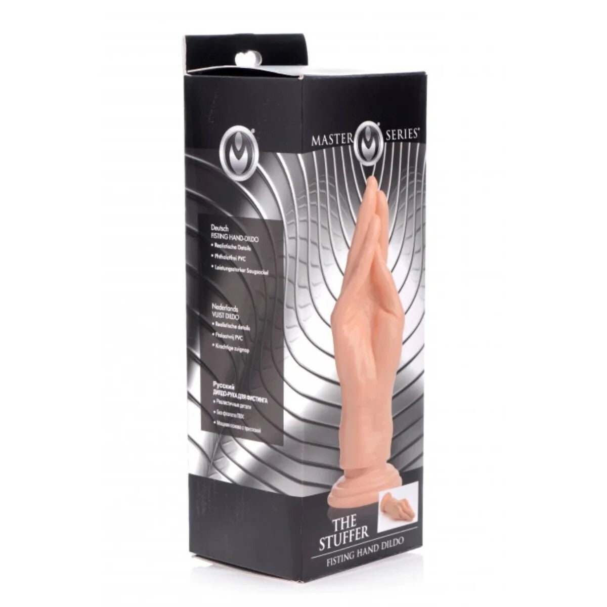 Box packaging of 'The Stuffer' product from Master Series on a white background