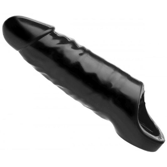 Master Series XL Black Mamba Penis Extender Hollow Sleeve Cock Sheath Extension