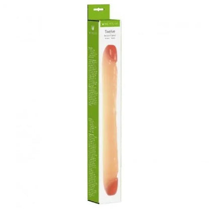 Double ended dildo with packaging on a white background