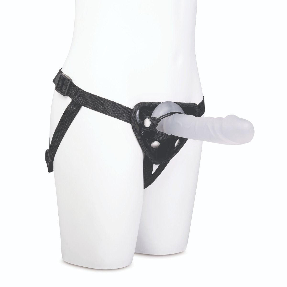 Me You Us 6 Inch Frosted Harness Kit Realistic Strap On Jelly Dildo Pegging BDSM