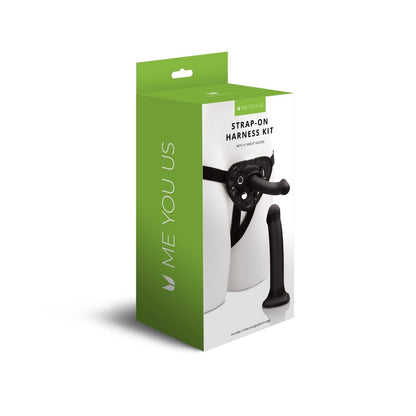 Me You Us Adjustable Strap-on Harness with 6 & 8 Inch Dildo Pegging BDSM Fetish