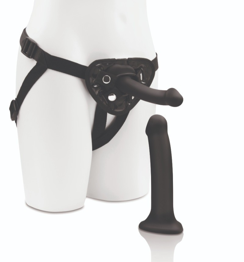 Me You Us Adjustable Strap-on Harness with 6 & 8 Inch Dildo Pegging BDSM Fetish