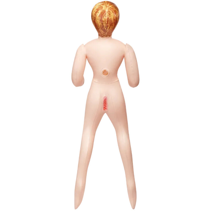 Me You Us Blow Up Mini Sex Doll behind view on White background