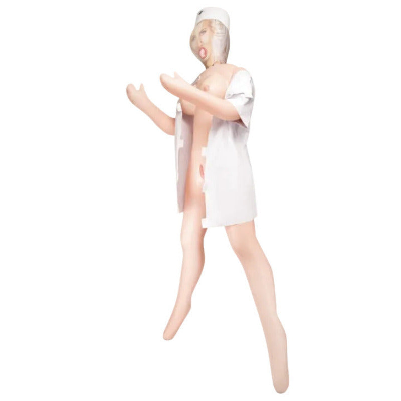 Me You Us Blow Up Nurse Sex Doll with uniform open