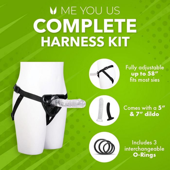Complete harness kit with text on a green background