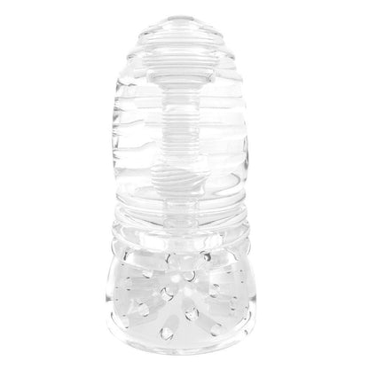 Me You Us Glacier Dual End Clear View Multi Textured Male Masturbator Stroker