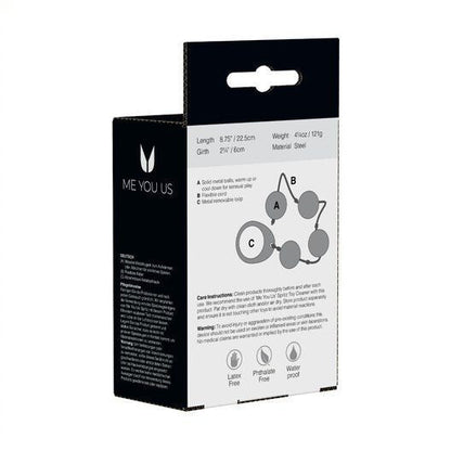 Product packaging with 'ME YOU US' branding on a white background