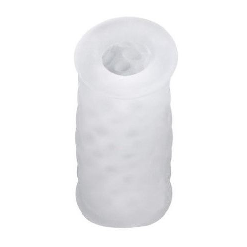 Me You Us Knobbly Dual End Textured Clear Male Masturbator Stroker Massager TPE