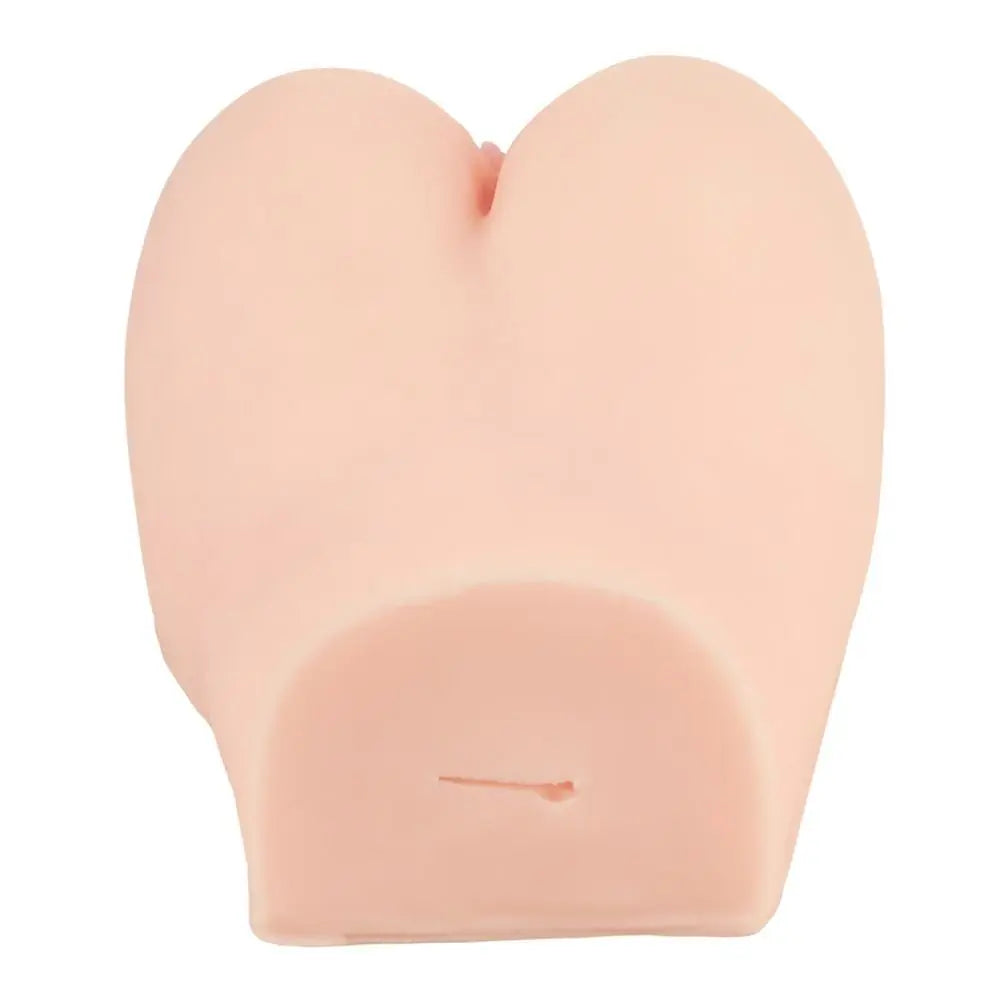 Silicone ass form on a white background