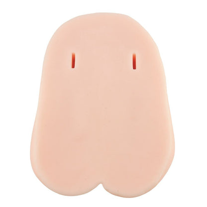 Silicone butt pad on a white background