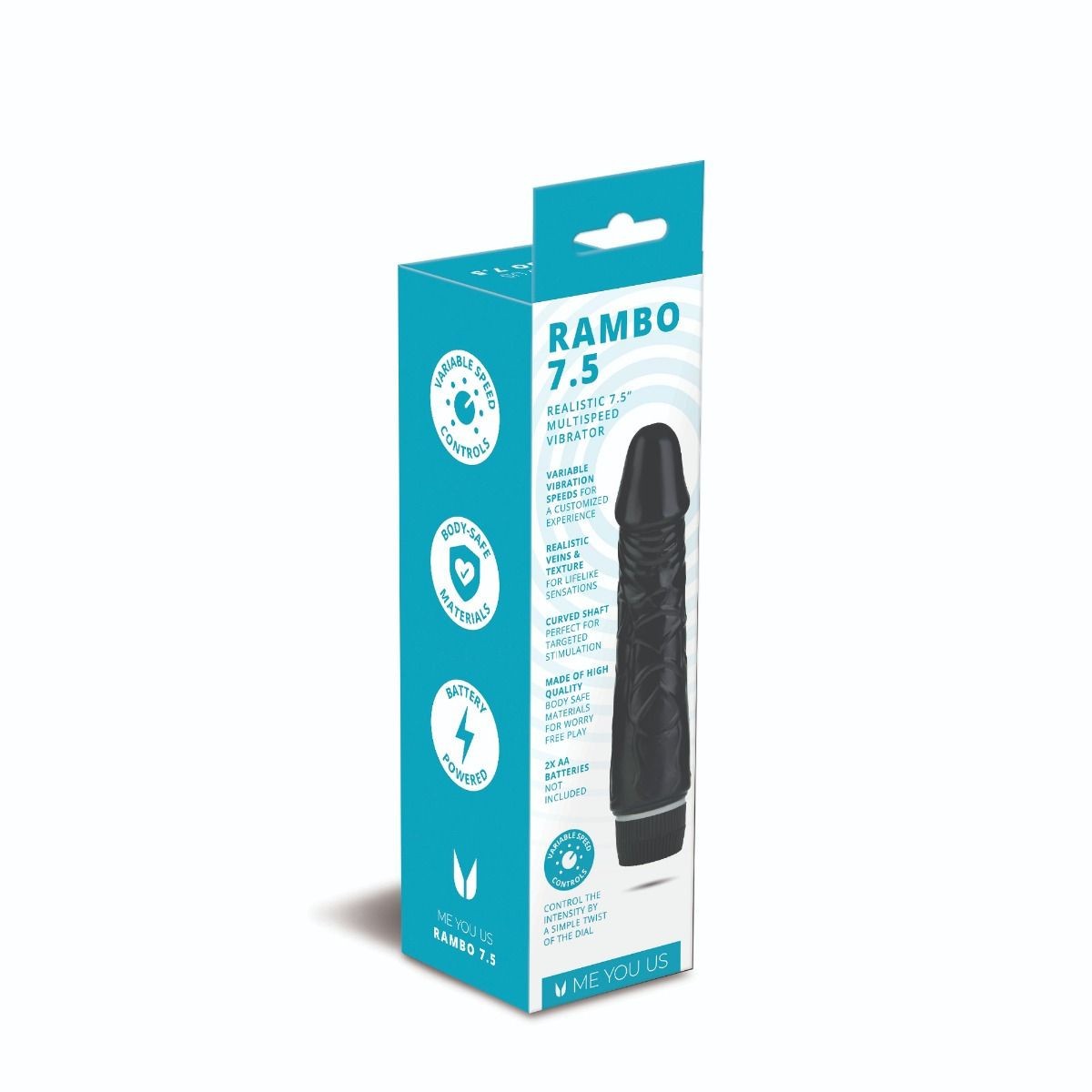 Boxed product labeled 'Rambo 7.5' on a white background