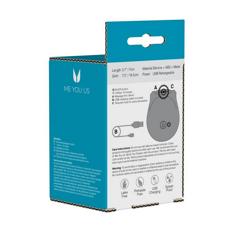 Product packaging with 'ME YOU US' branding on a white background