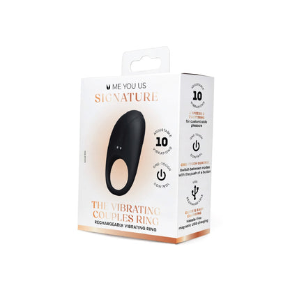 Me You Us Signature The Vibrating Couples Ring Black Boxed