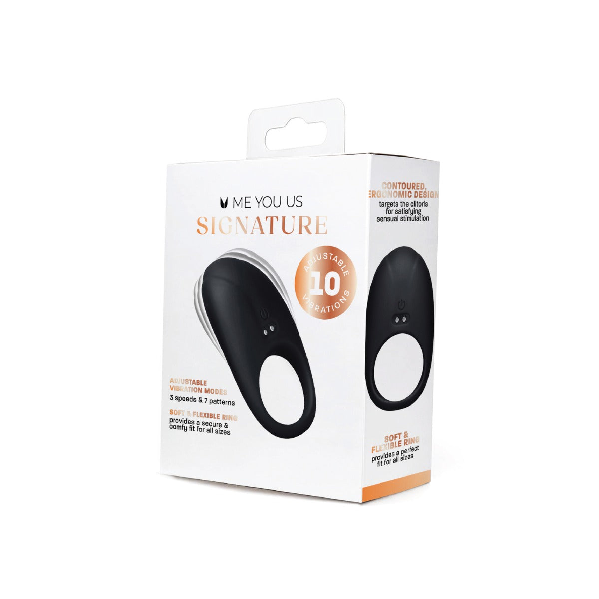 Me You Us Signature The Vibrating Couples Ring Black In Box