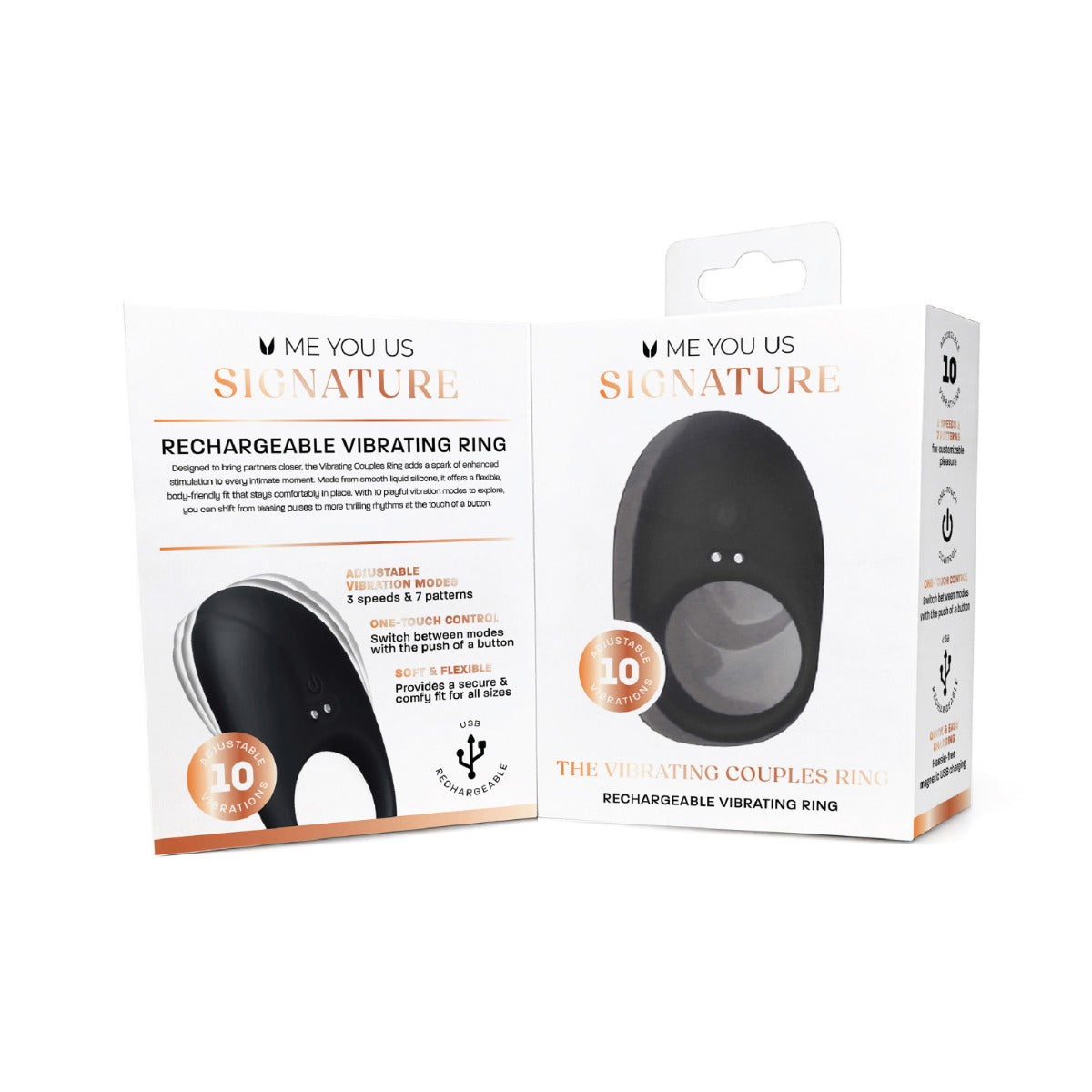 Me You Us Signature The Vibrating Couples Ring Black Box