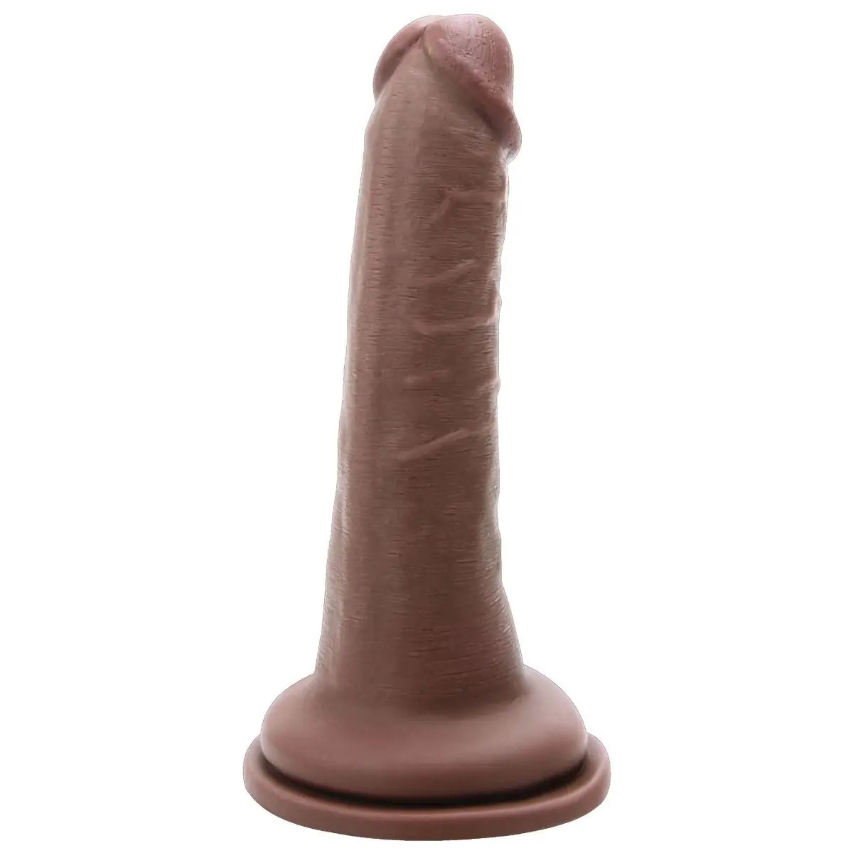 Me You Us Ultra Cock 6.5 Inch Realistic Suction Cup Caramel Veiny Penis Dildo on a white background