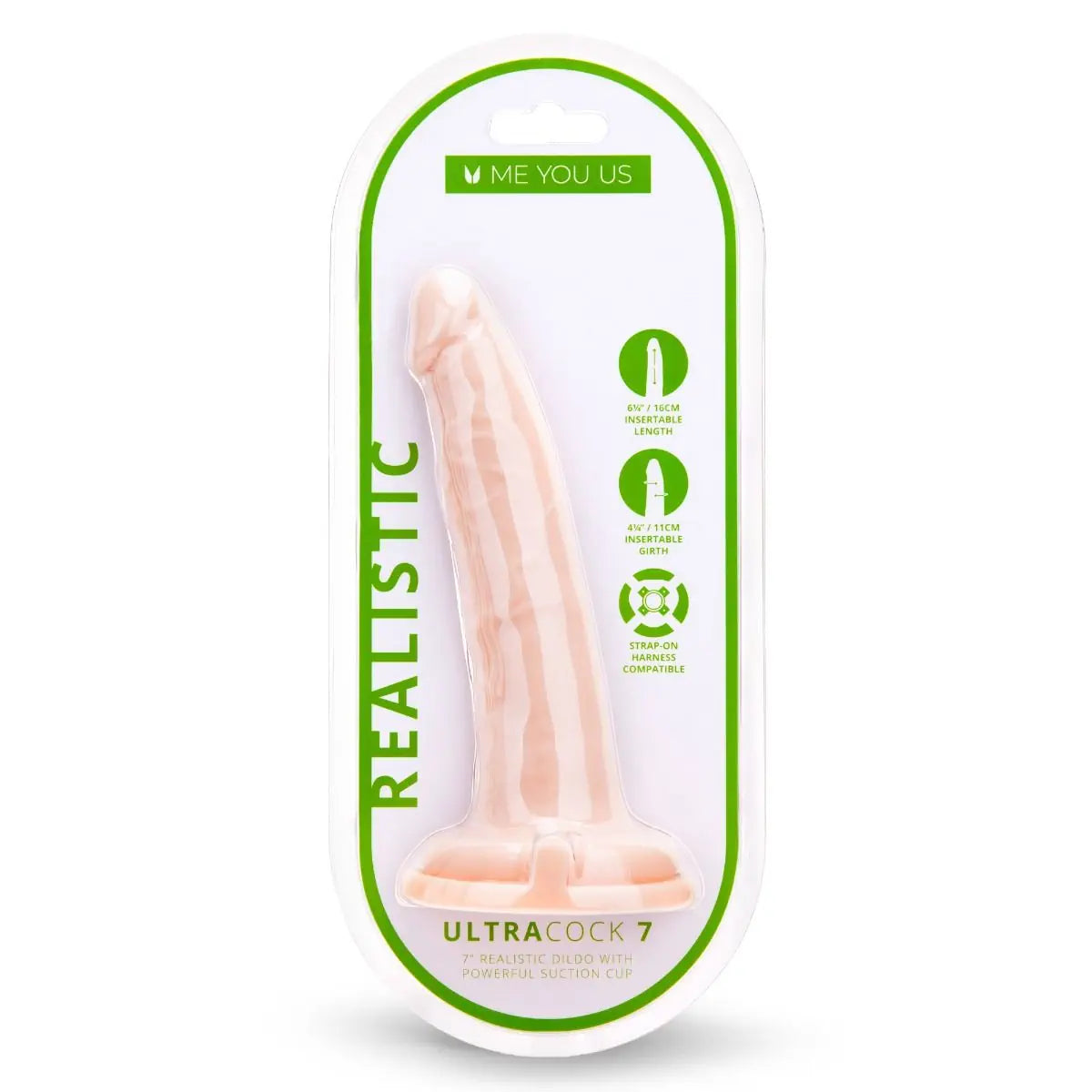 Realistic UltraCock 7 product packaging on a white background