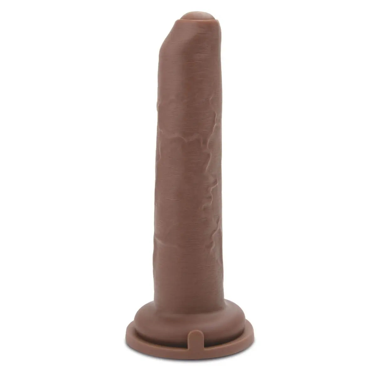 Brown cylindrical object on a white background