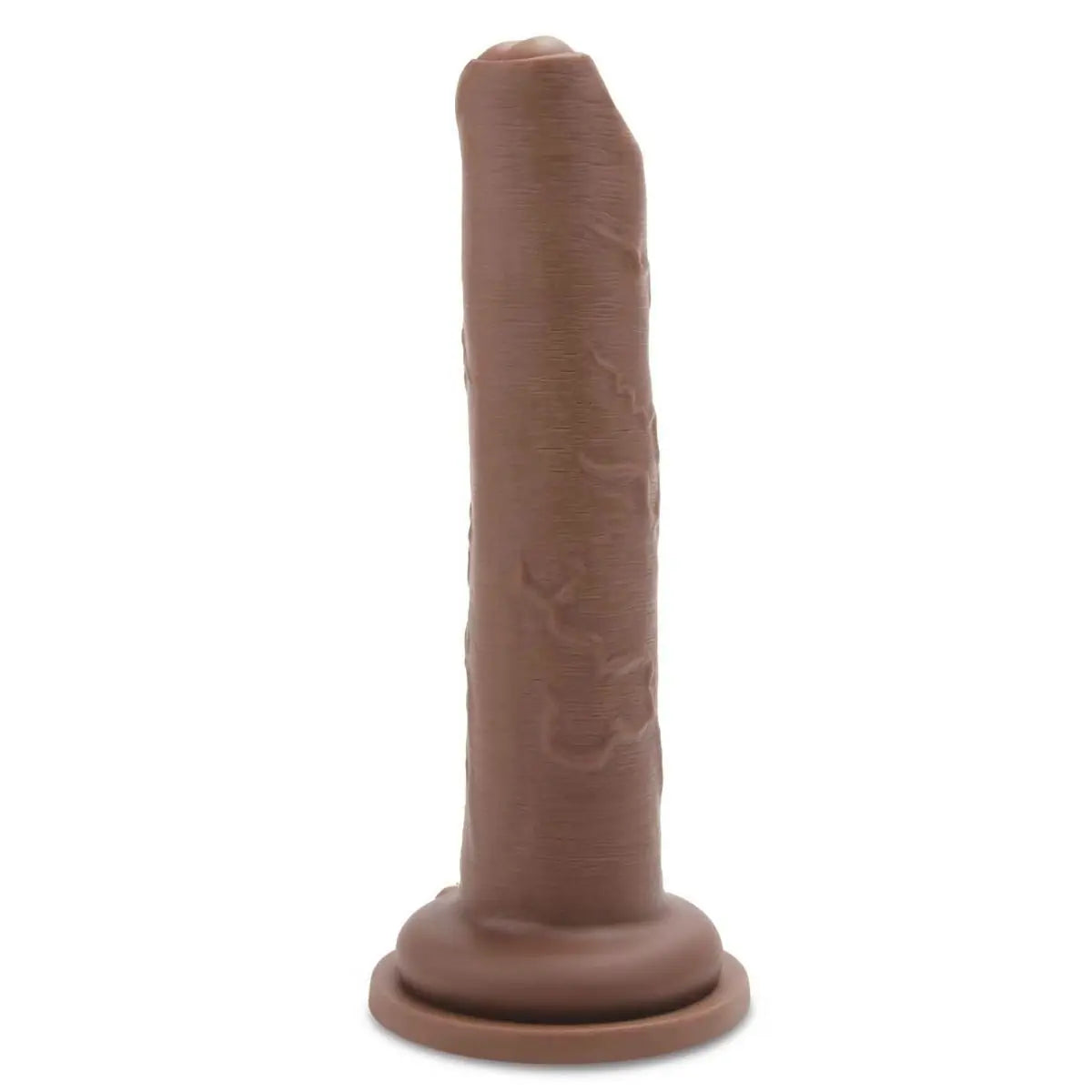 Brown cylindrical object on a white background