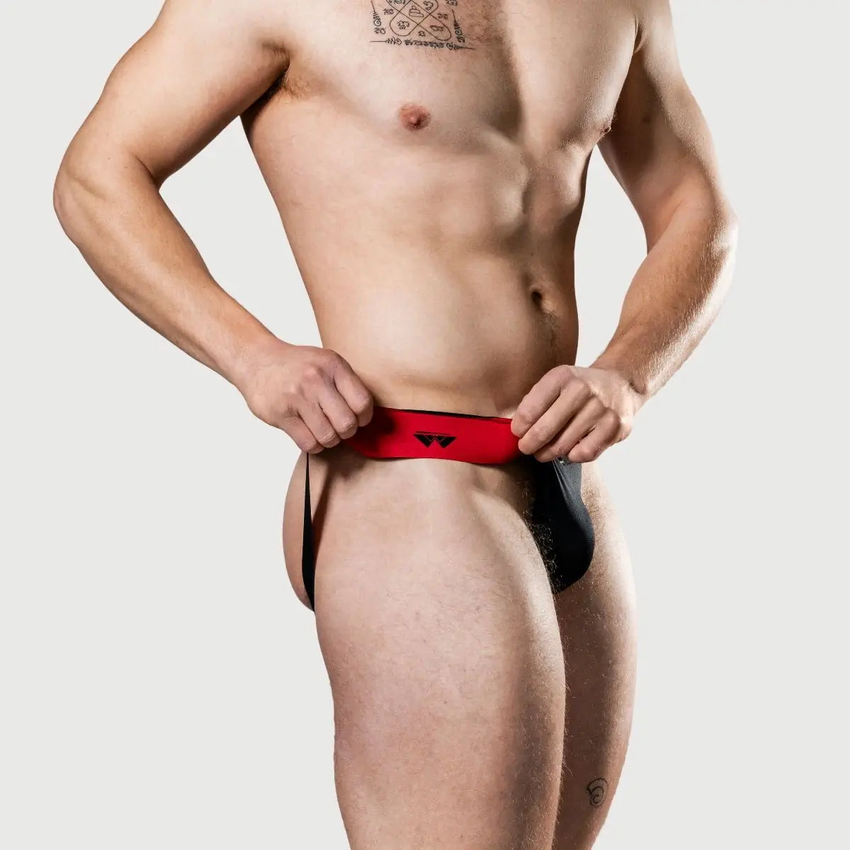 Meyer Marketing Limited Anniversary Edition Jockstrap Reversible Red-Black Small - XX Large