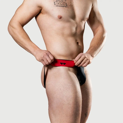 Meyer Marketing Limited Anniversary Edition Jockstrap Reversible Red-Black Small - XX Large