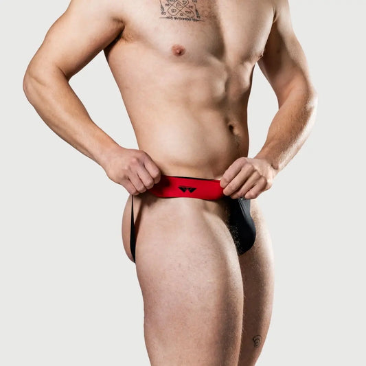 Meyer Marketing Limited Anniversary Edition Jockstrap Reversible Red-Black Small - XX Large