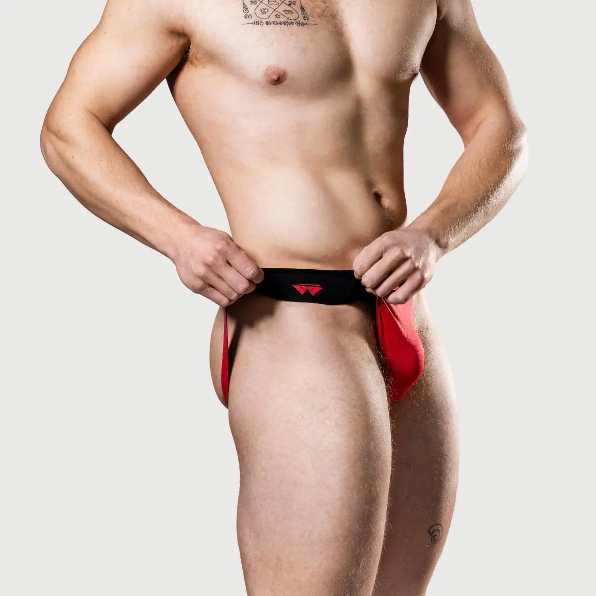 Meyer Marketing Limited Anniversary Edition Jockstrap Reversible Red-Black Small - XX Large