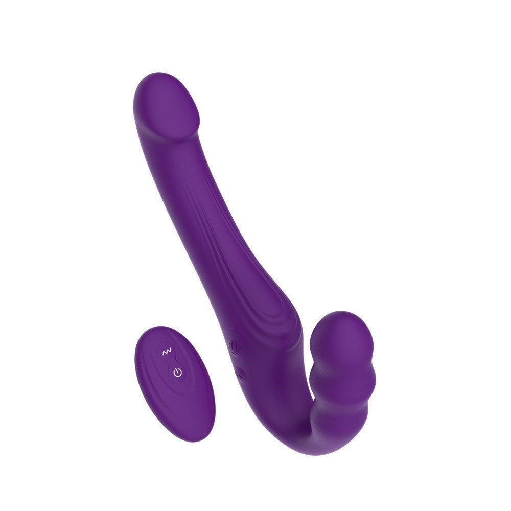 Purple electronic device on a white background
