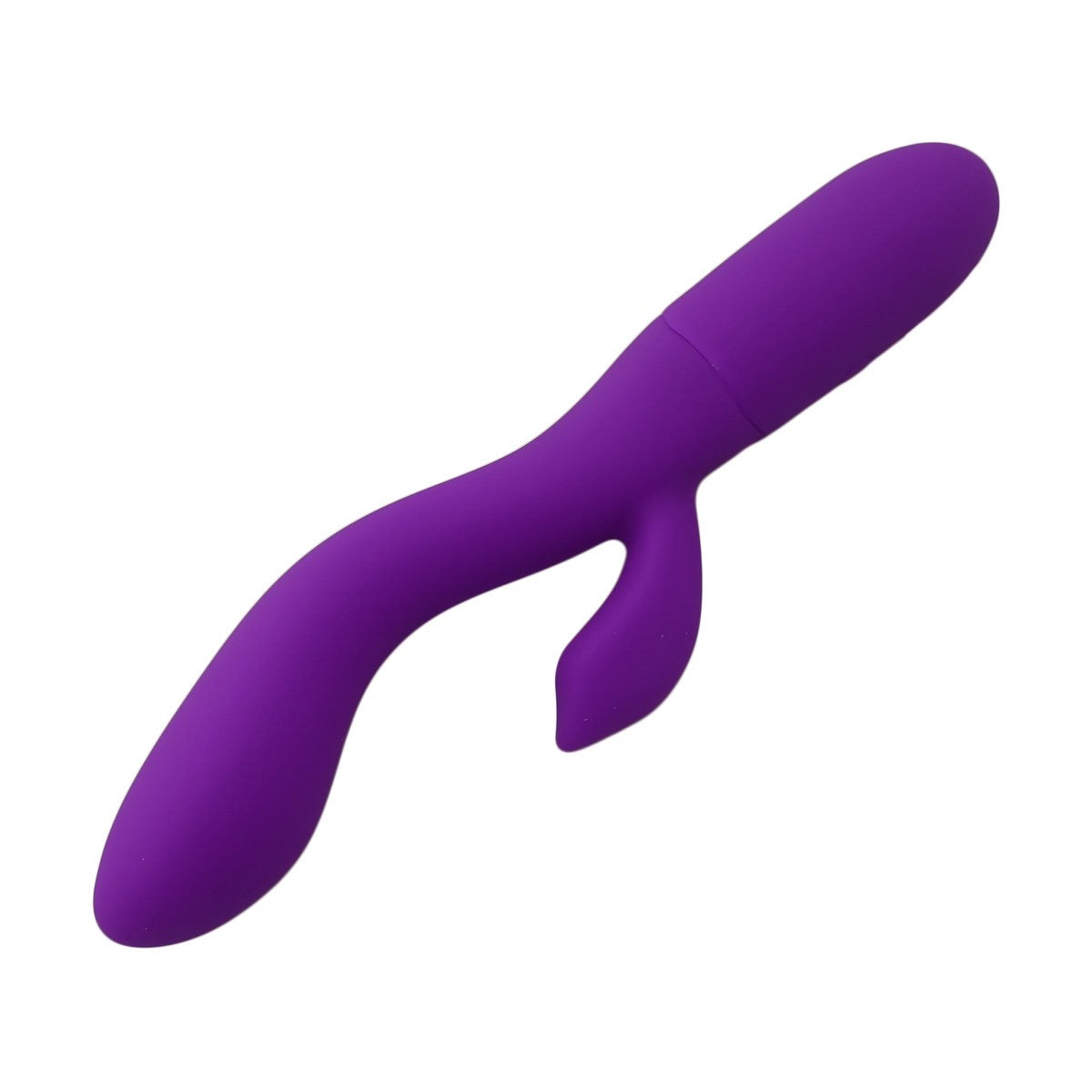 Purple sex toy on a white background