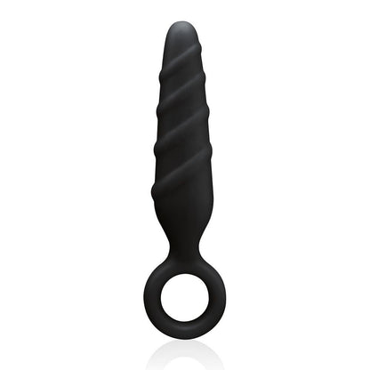 Nanma Dark Stallions Ass Cork Silicone Anal Butt Plug Black 3.5 inch BDSM Fetish