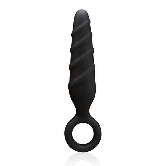 Nanma Dark Stallions Ass Cork Silicone Anal Butt Plug Black 3.5 inch BDSM Fetish