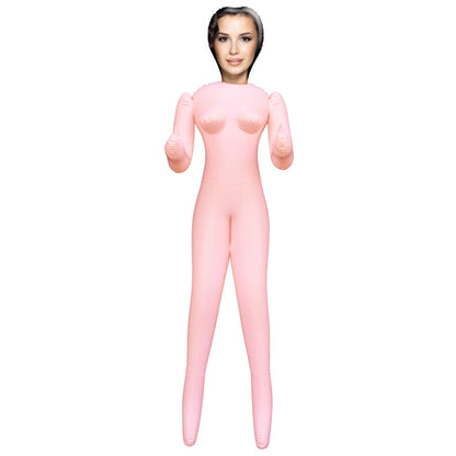 Naughty Schoolgirl Inflatable Love Sex Doll Novelty Male Masturbator Stag Party on a white background
