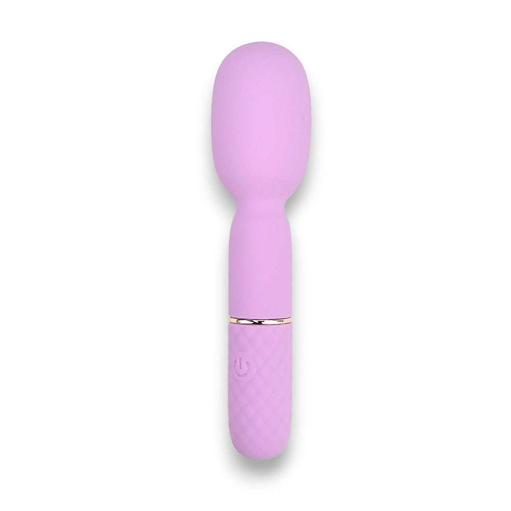 Nauti Petites 10 Speed Wand Vibrator 10 Function USB Silicone Flexible Head Pink