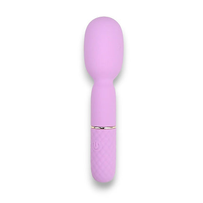 Nauti Petites 10 Speed Wand Vibrator 10 Function USB Silicone Flexible Head Pink