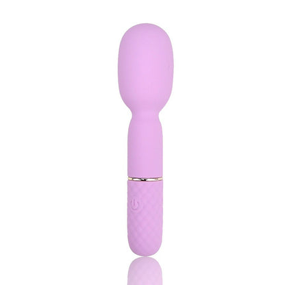 Nauti Petites 10 Speed Wand Vibrator 10 Function USB Silicone Flexible Head Pink