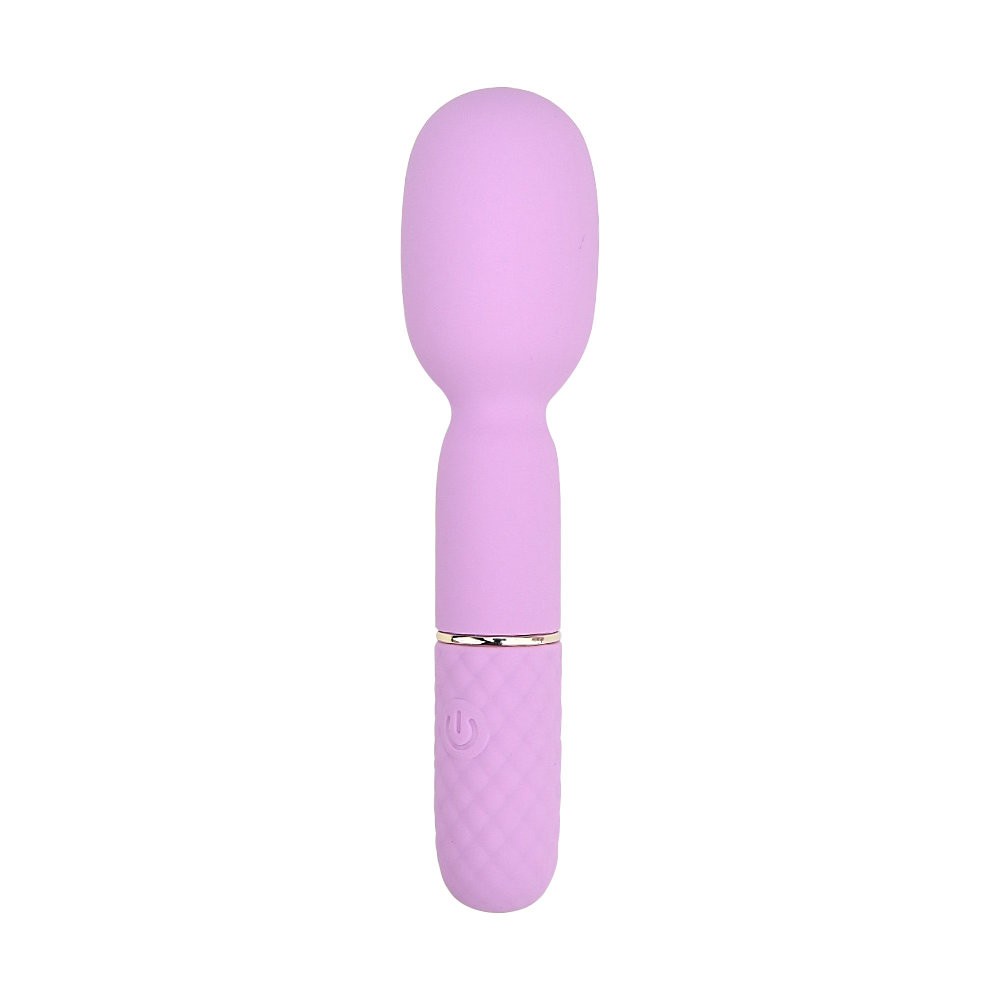 Nauti Petites 10 Speed Wand Vibrator 10 Function USB Silicone Flexible Head Pink