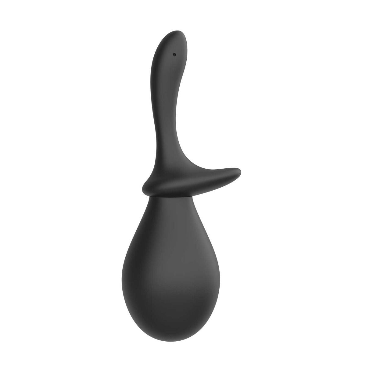 Black anal douche on a white background