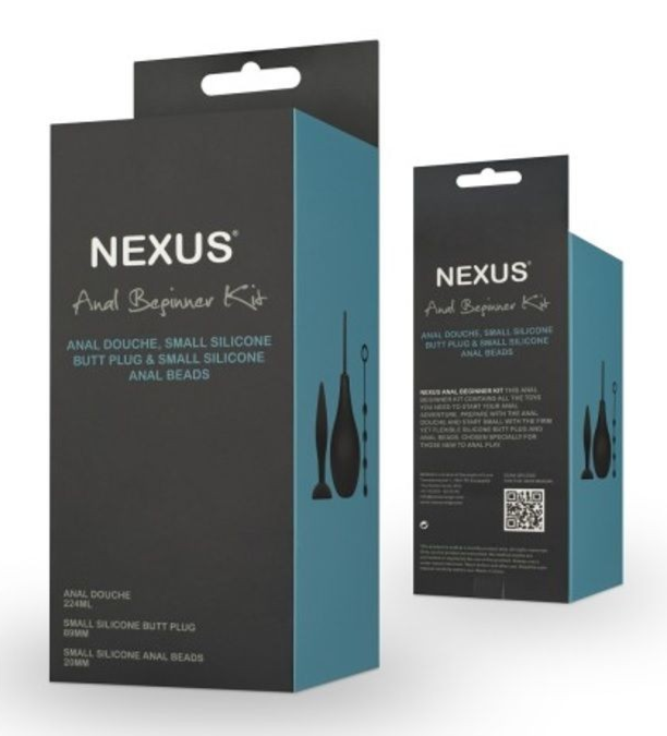 Nexus Anal Beginner Kit packaging on a white background