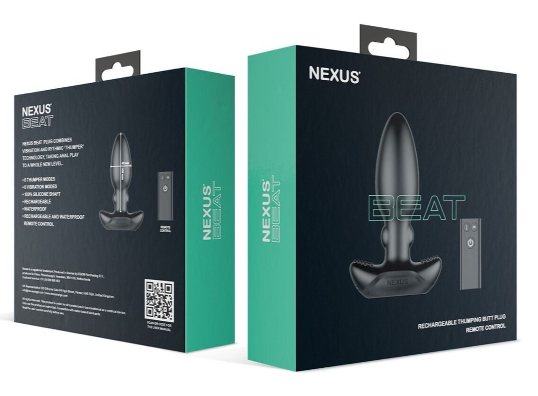 Nexus Beat packaging with product illustration on a white background