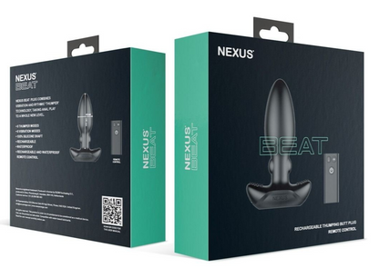 Nexus Beat packaging with product illustration on a white background