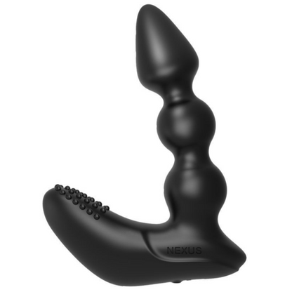 Black sexual toy with 'Nexus' branding on a white background