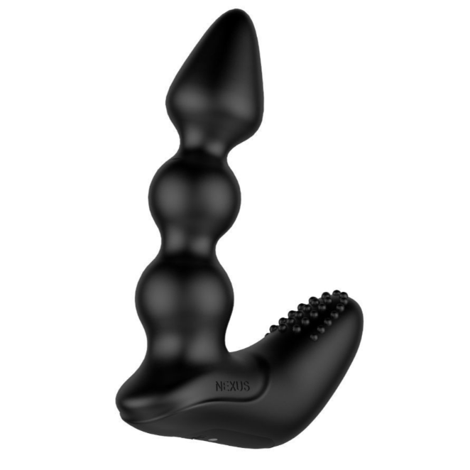 Black Nexus sex toy on a white background