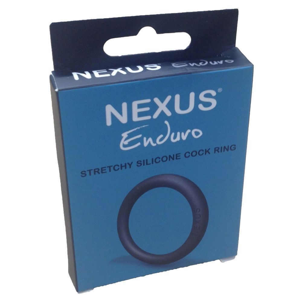 Nexus Enduvo stretchy silicone cock ring packaging on a white background