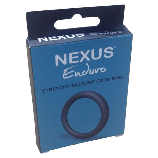 Nexus Enduvo stretchy silicone cock ring packaging on a white background