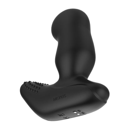 Black prostate massager on a white background