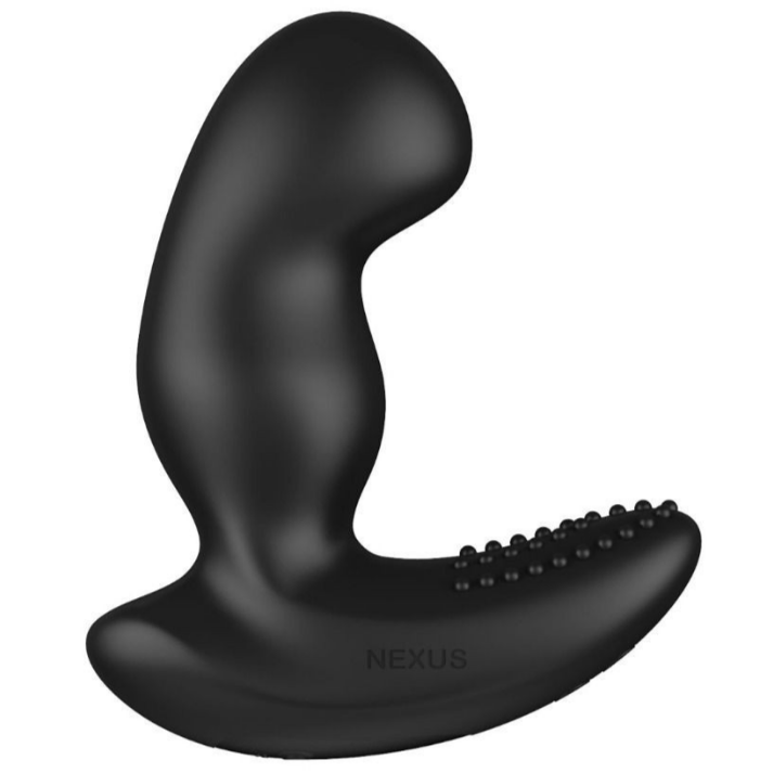 Black Nexus prostate massager on a white background