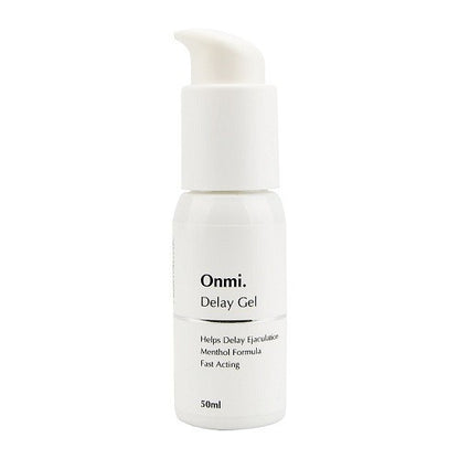 Onmi Delay Gel bottle on a white background