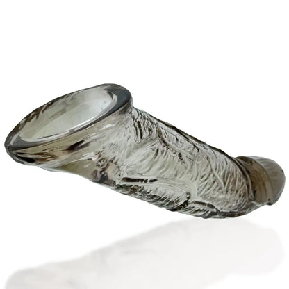 Penis Extender Sleeve with textured surface on a white background