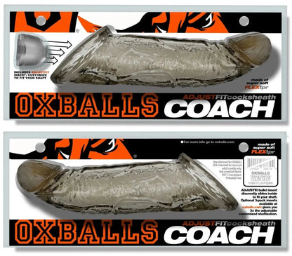 Oxballs Coach product packaging with two views of the item.